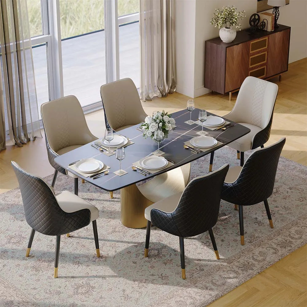 Modern Upholstered Dining Chairs Set of 2