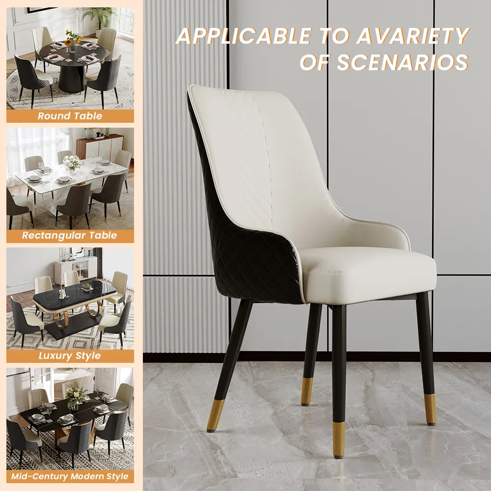 Modern Upholstered Dining Chairs Set of 2