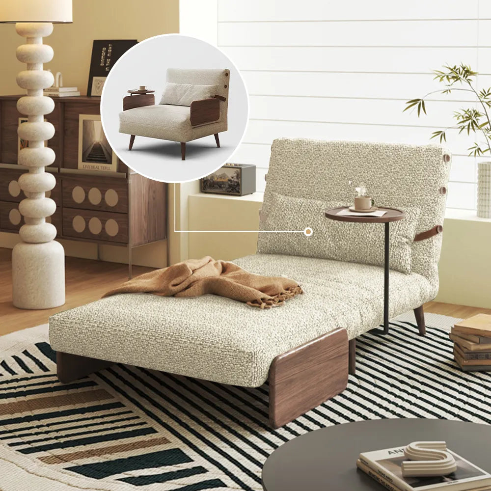 Chaise d'appoint pliante verte de 35,43 pouces 