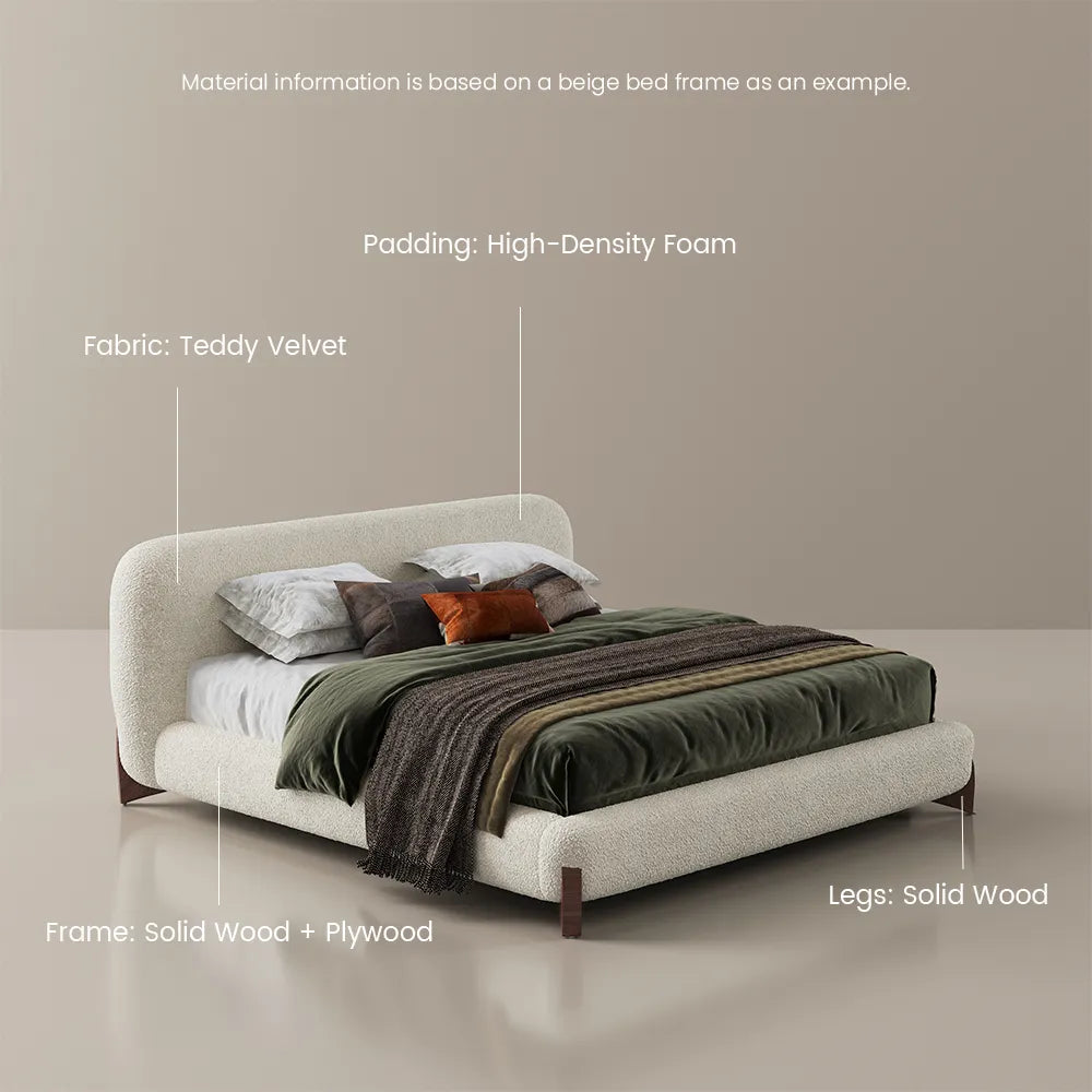 Lambra - Boucle Upholstered Bed — view 5