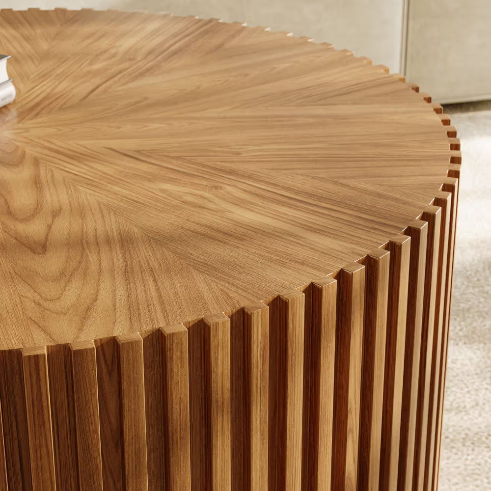 Silva-31.5" Fluted Round Coffee Table