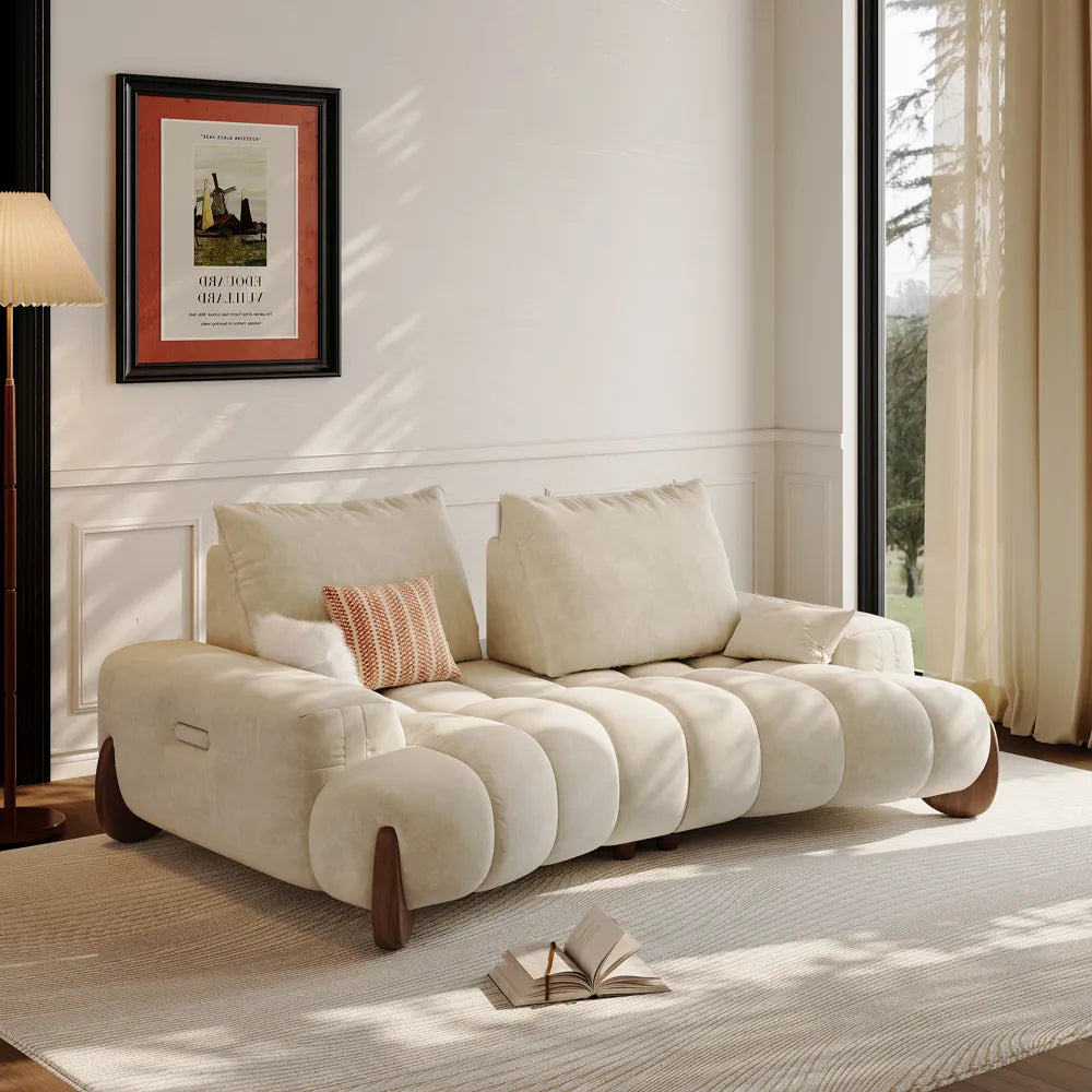 Arlo - 2-3 Seater Mid Century Deep Sofa with Adjustable Cushions — view 3