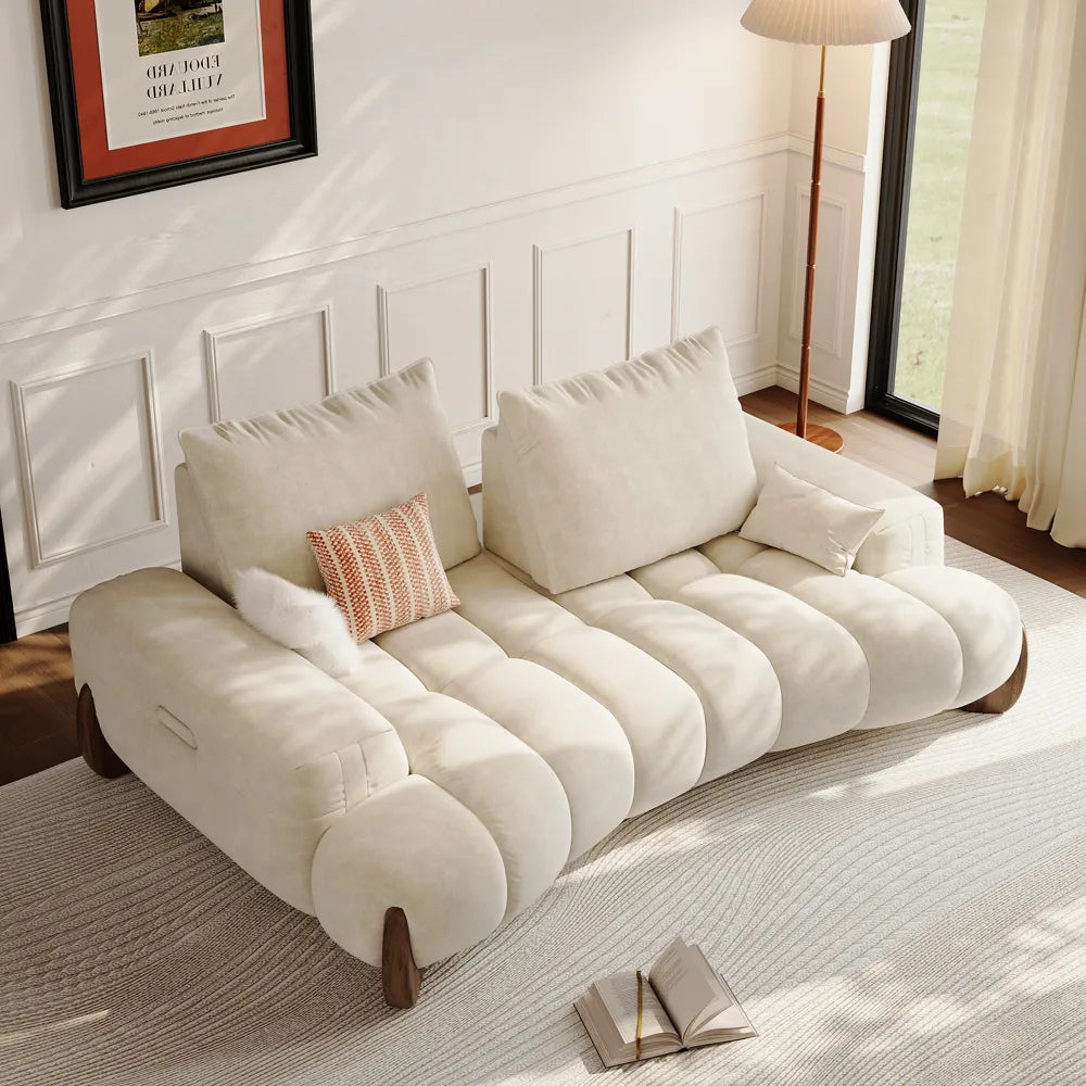 Arlo - 2-3 Seater Mid Century Deep Sofa with Adjustable Cushions — view 4