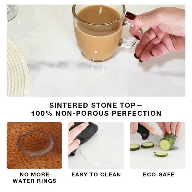 71in  Hobart - Rectangular Sintered Stone Dining Table