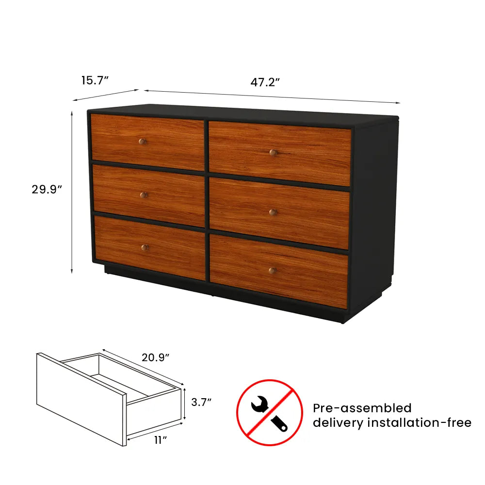 Mid-Century Modern Wood Dressers for Bedroom