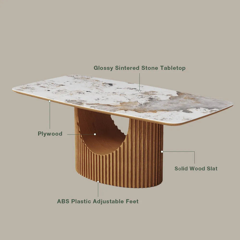 Silva - Rectangular Dining Table — view 7