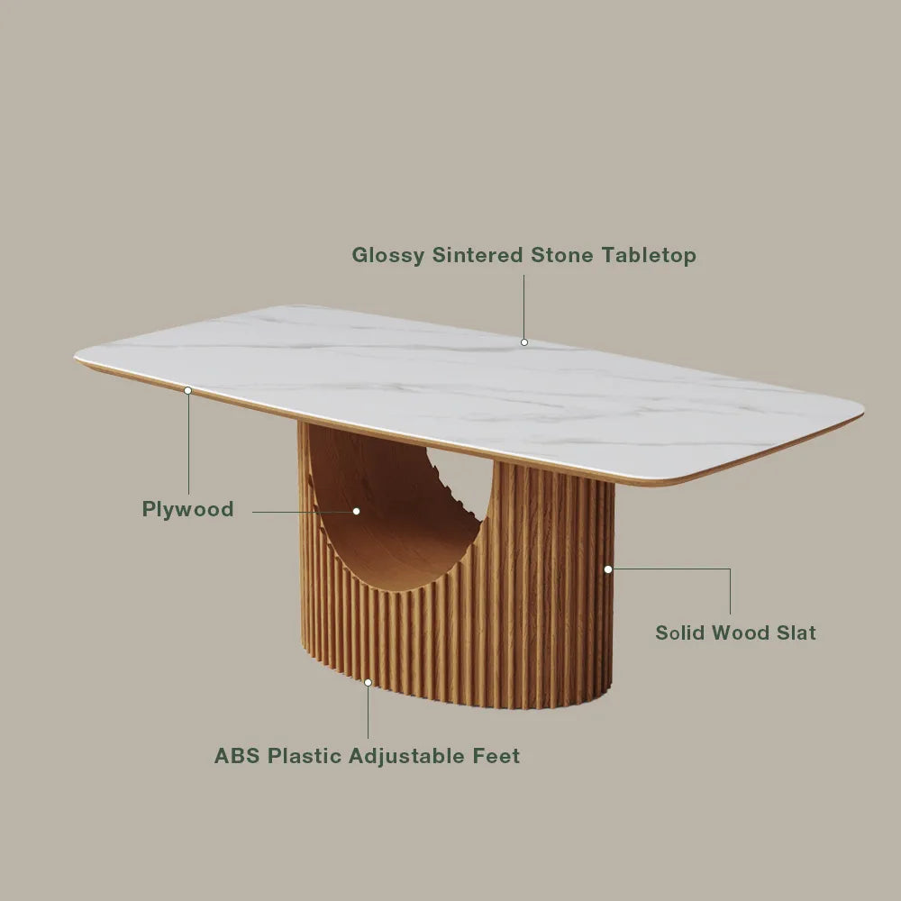 Silva - Rectangular Dining Table — view 8
