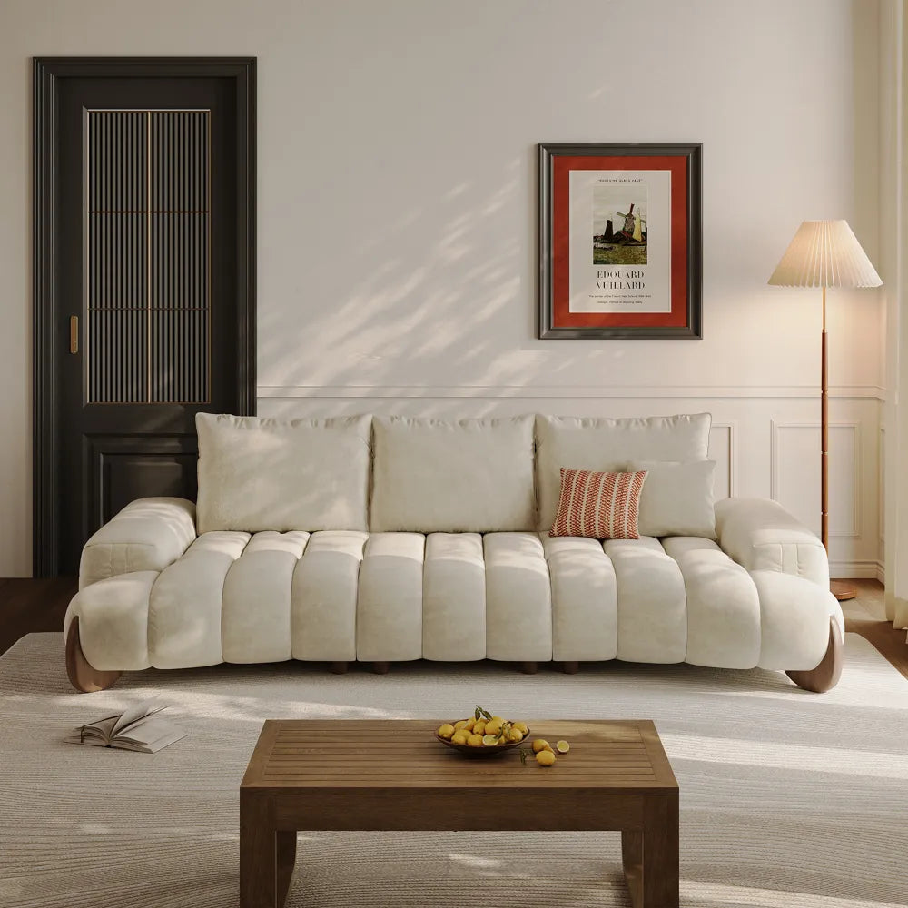 Arlo - 2-3 Seater Mid Century Deep Sofa with Adjustable Cushions