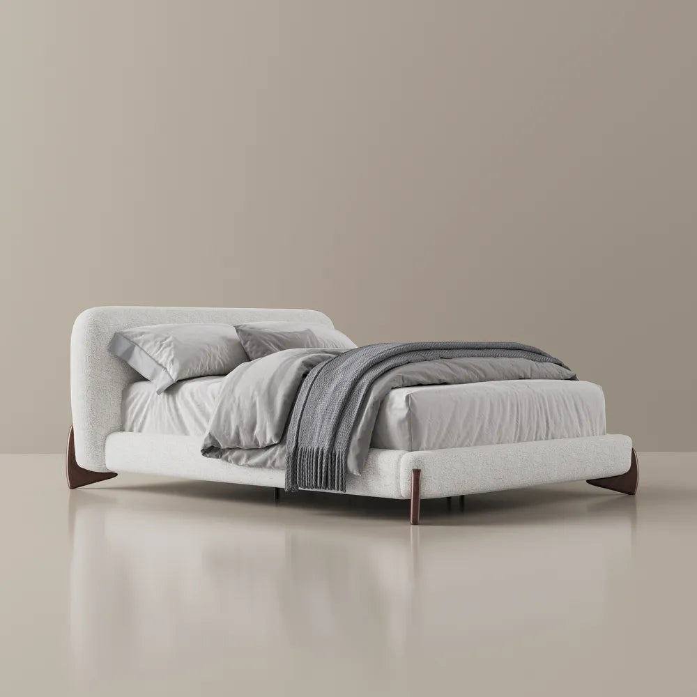 Lambra - Boucle Upholstered Bed — view 1