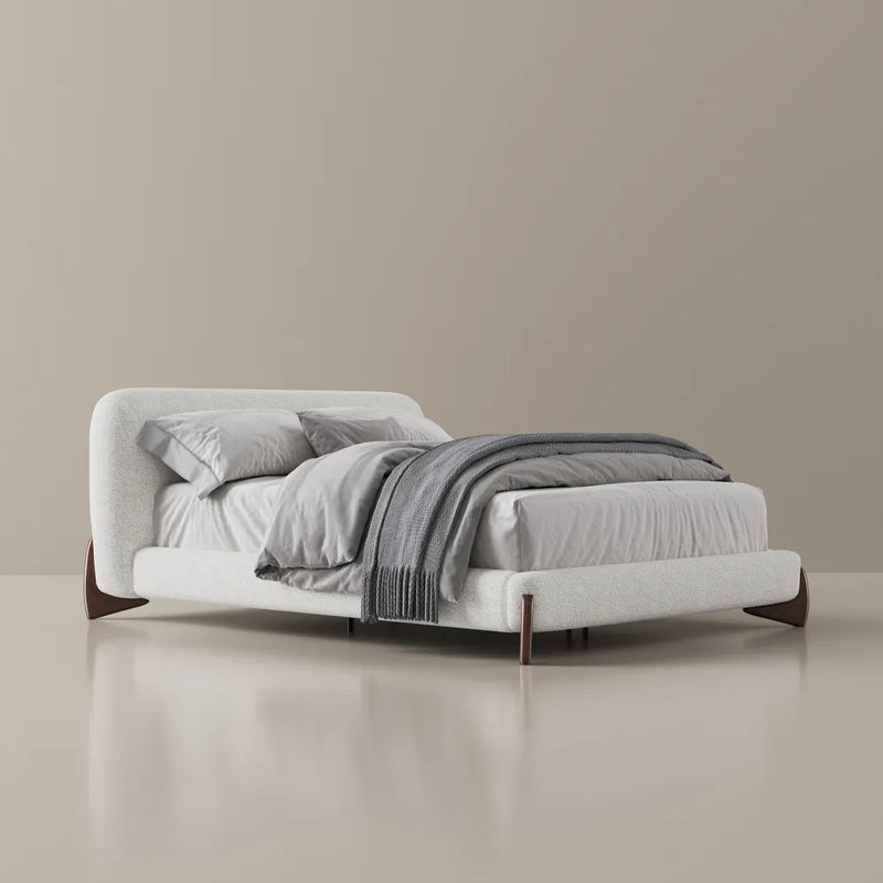 Lambra - Boucle Upholstered Bed