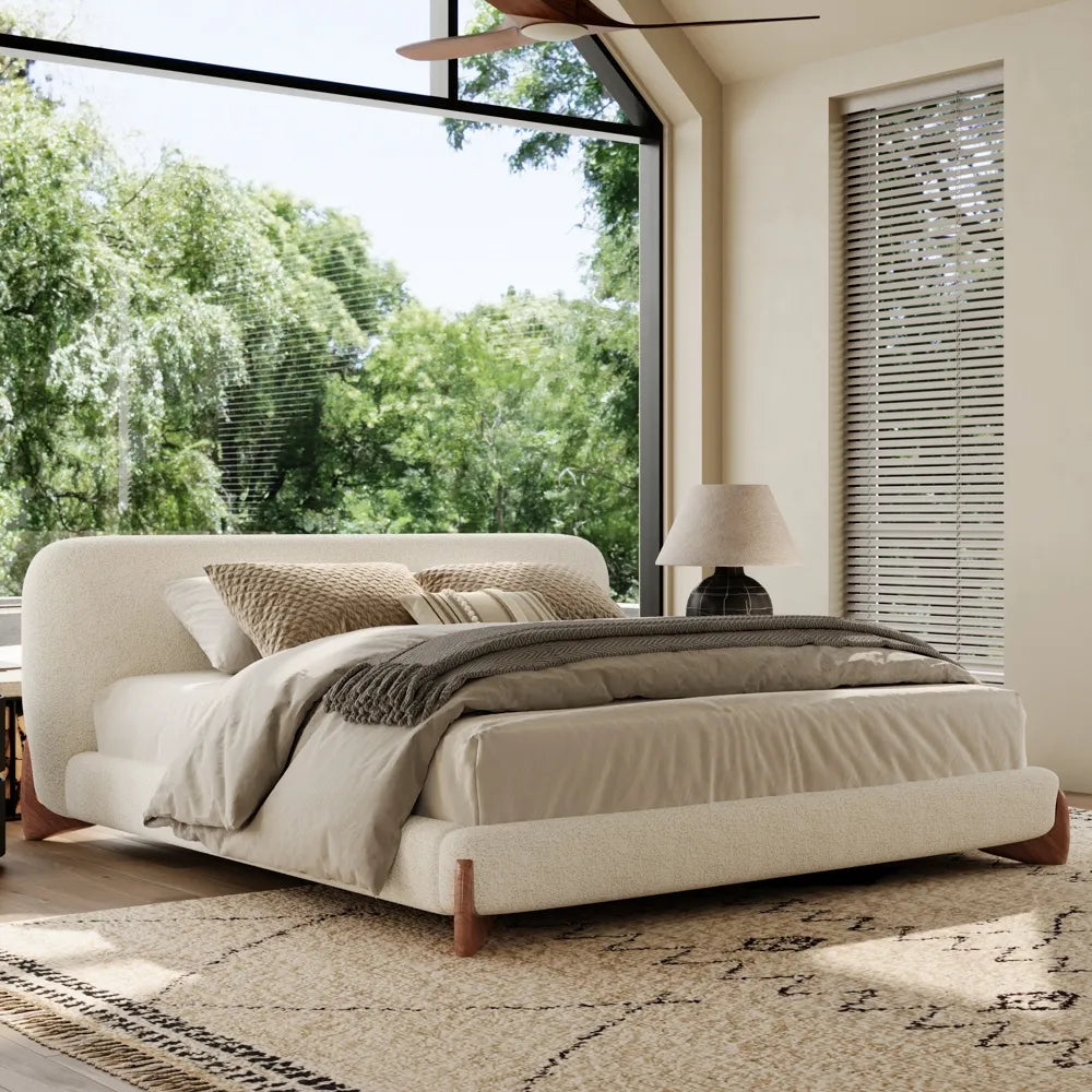 Lambra - Boucle Upholstered Bed — view 7