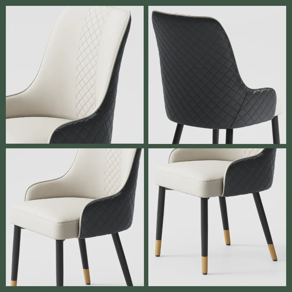 Modern Upholstered Dining Chairs Set of 2