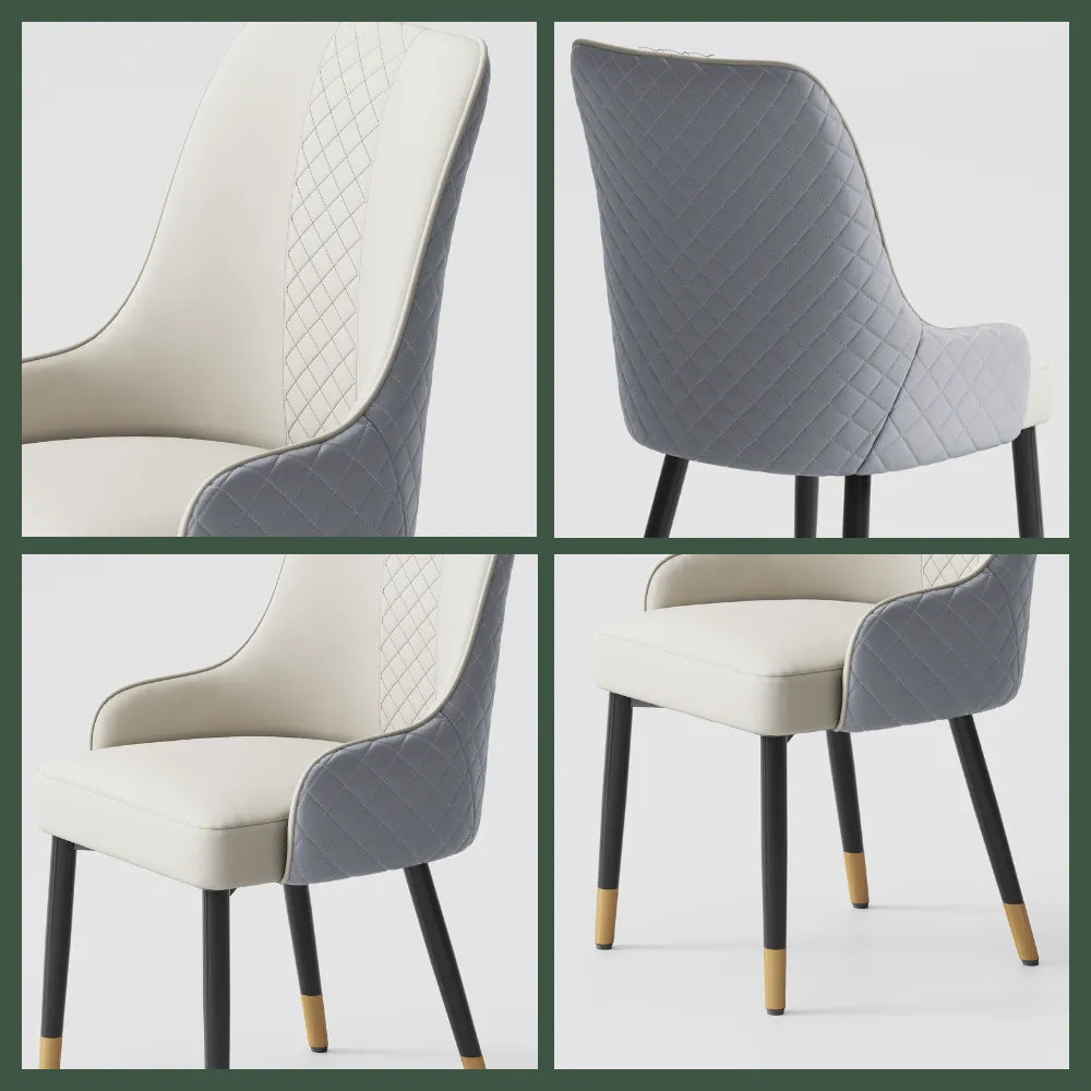 Modern Upholstered Dining Chairs Set of 2