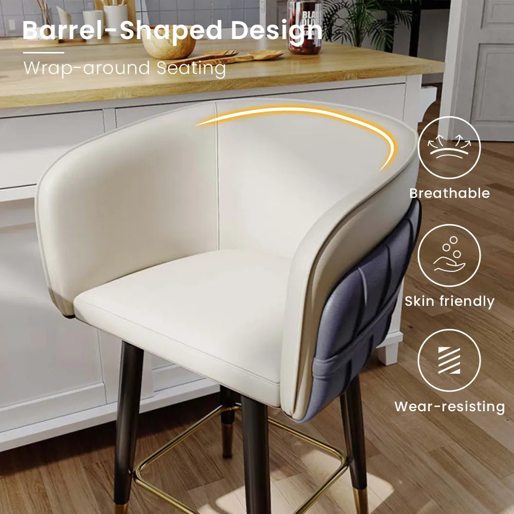 30'' Modern Upholstered Bar Stools Set of 2