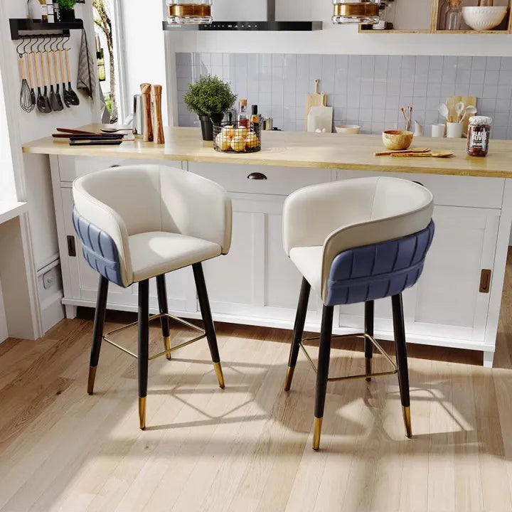 30'' Modern Upholstered Bar Stools Set of 2