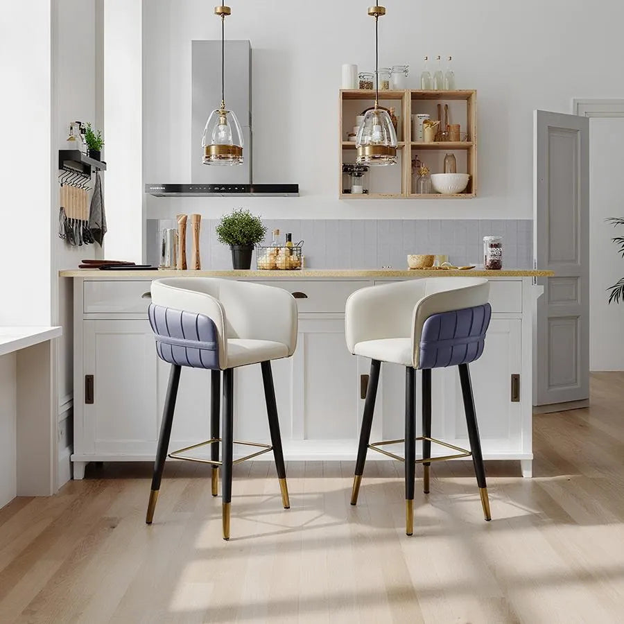 30'' Modern Upholstered Bar Stools Set of 2