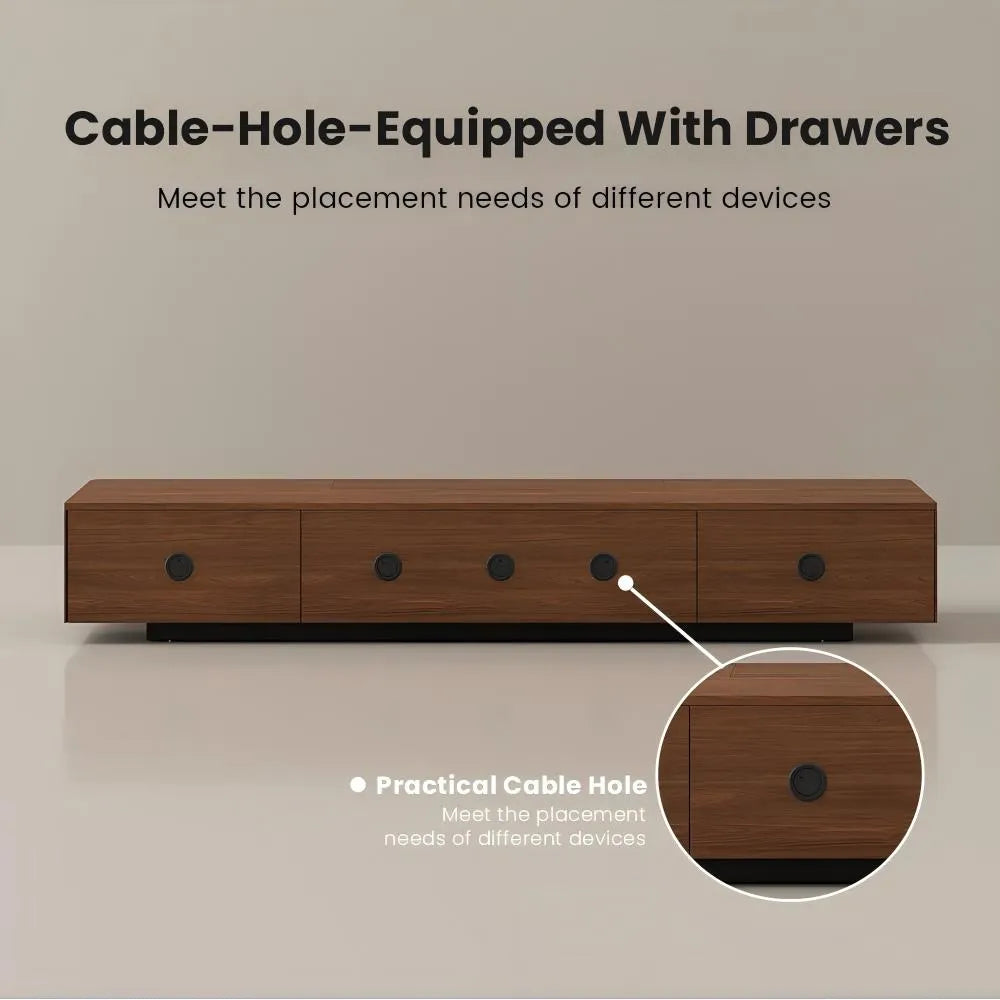 Meuble TV électrique moderne avec boîtier de projection à focale ultra-courte 