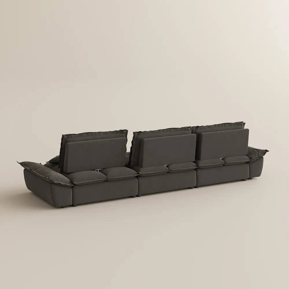 141.73" Sailboat Deep Sofa with Adjustable Backrest