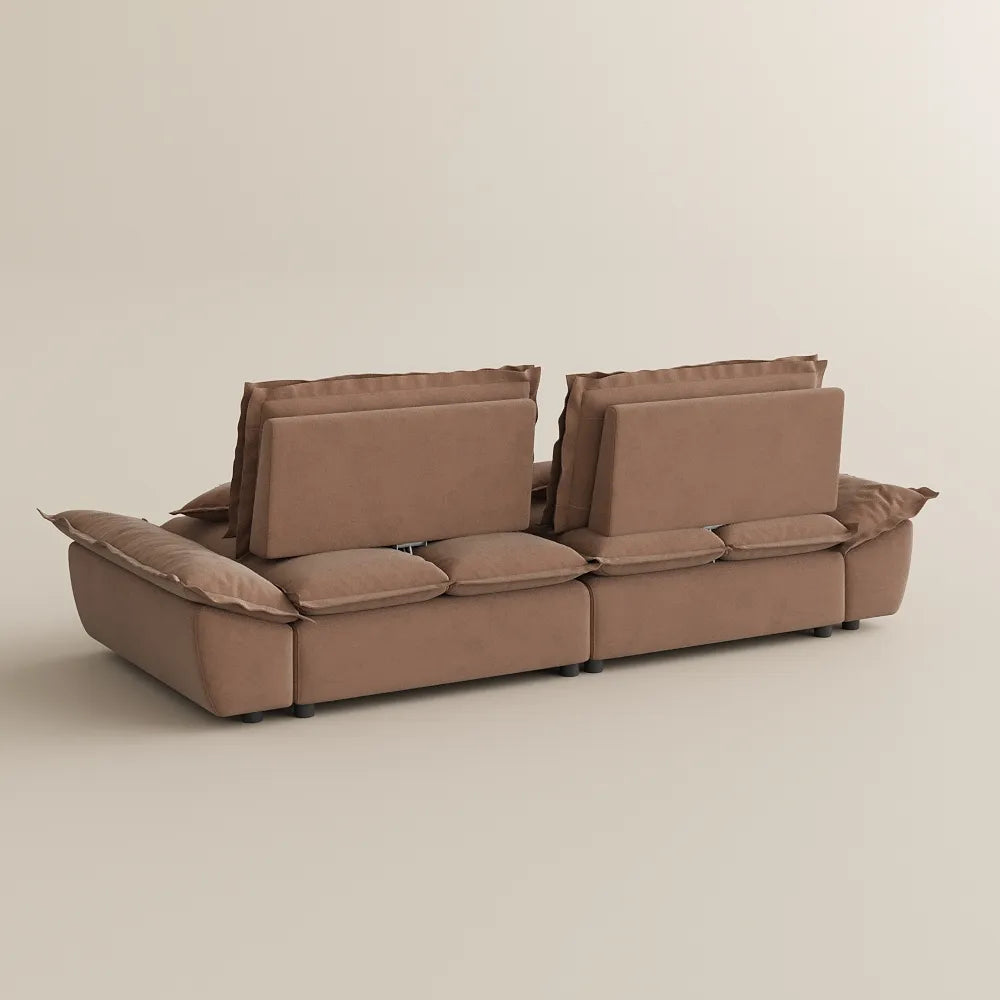 104.33" Sailboat Deep Sofa with Adjustable Backrest