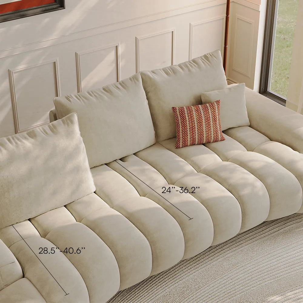 Arlo - Reversible Desktop Storage Ottoman and Mid-Century Sofa Set