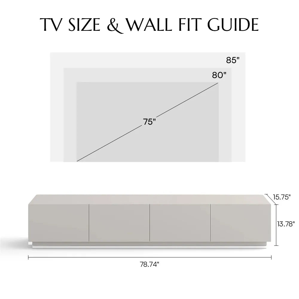 Modern Large Matte TV Stand