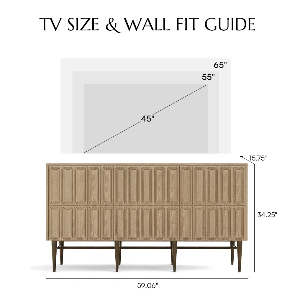 59.06" Mid-Century Modern TV Stand