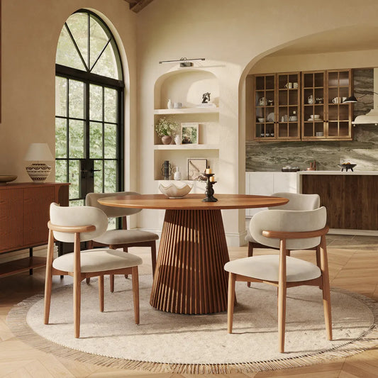 Silva-Round Wood Dining Table