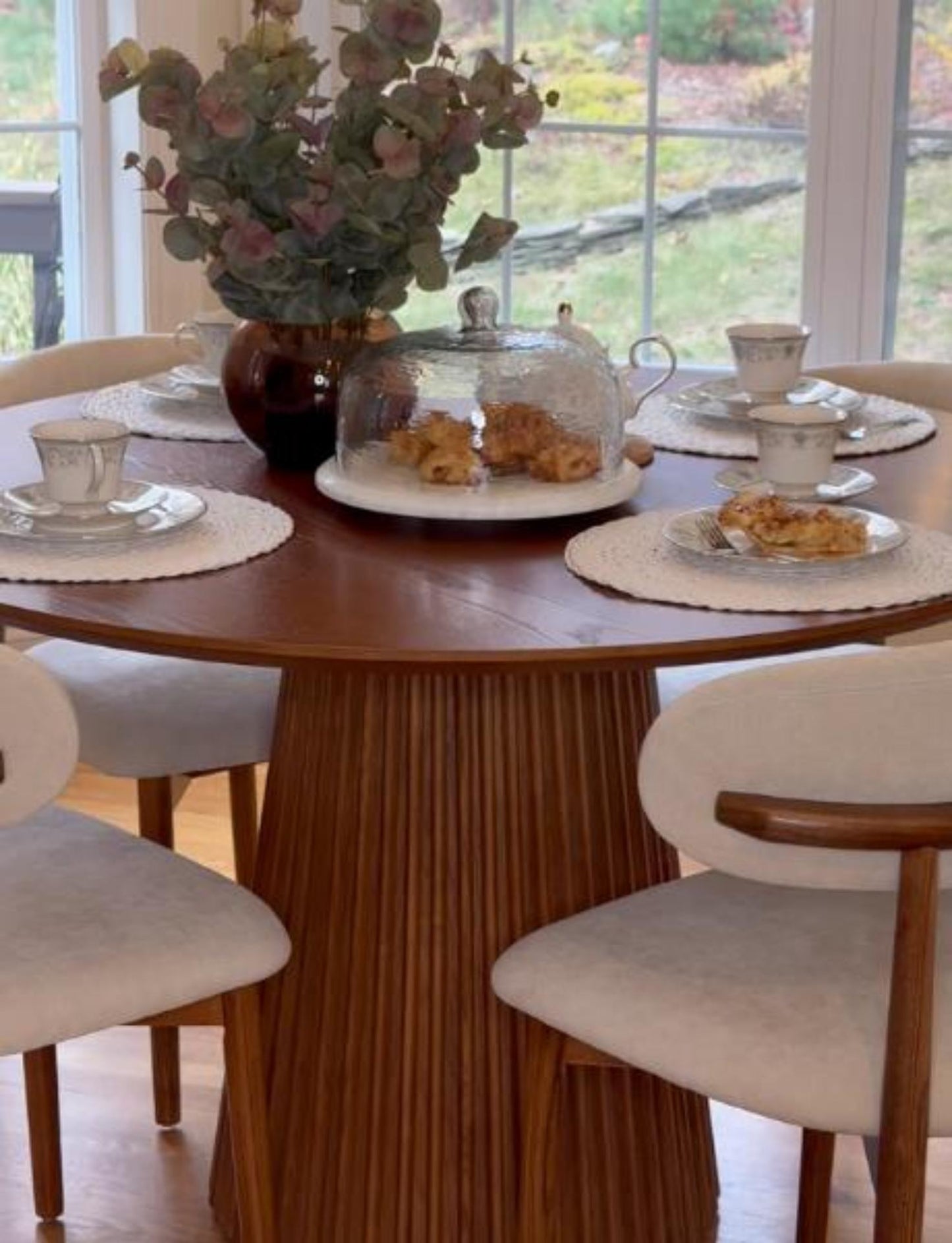 Silva-Round Wood Dining Table