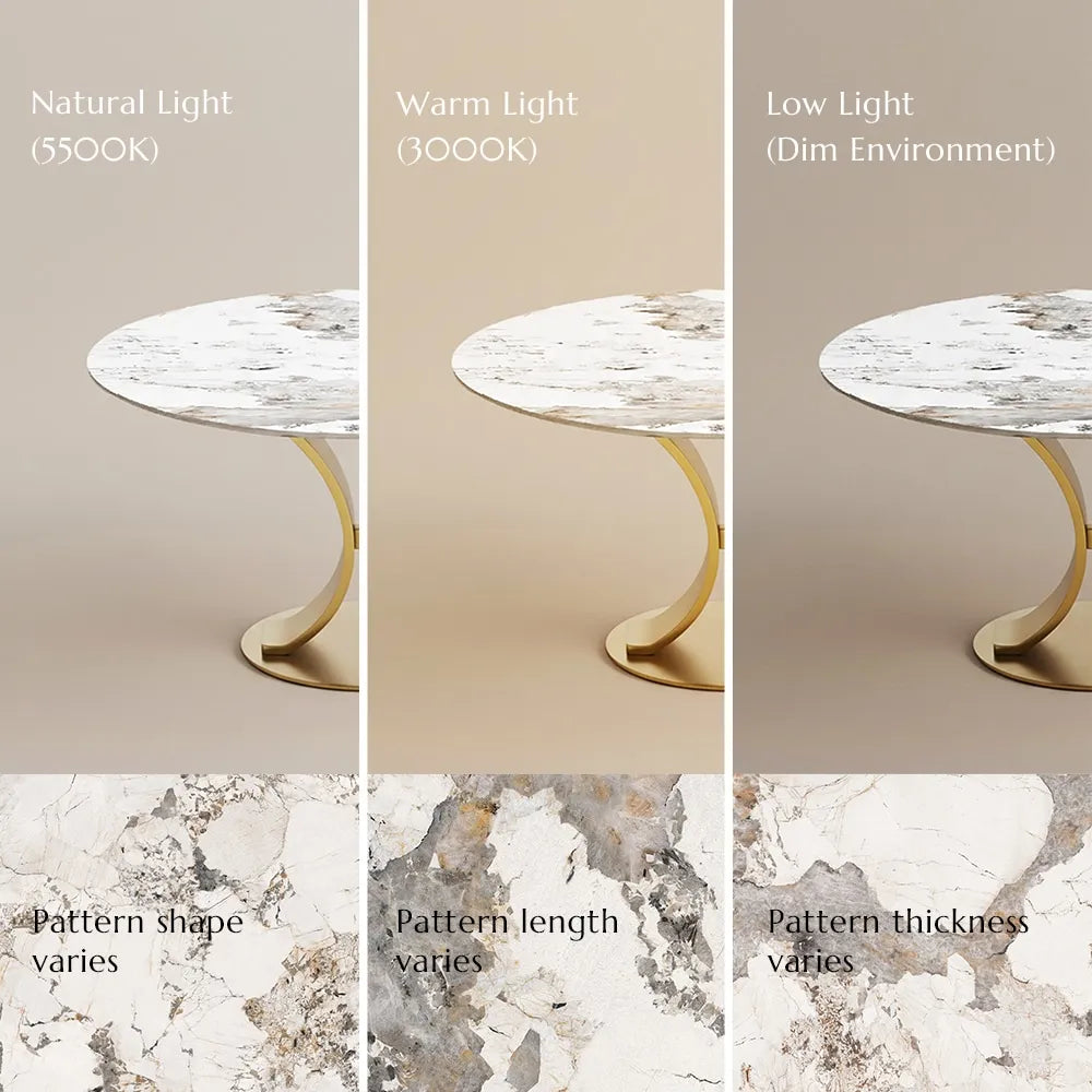 47" Modern Luxury Round Dining Table