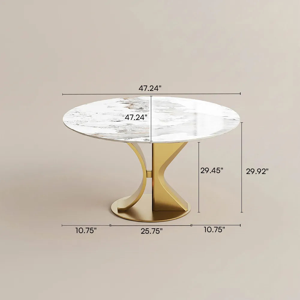 47" Modern Luxury Round Dining Table