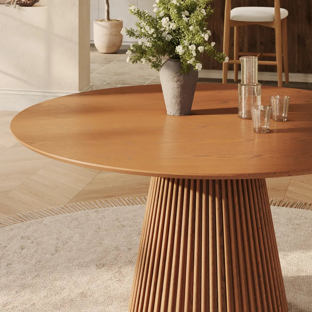 Silva-Round Wood Dining Table