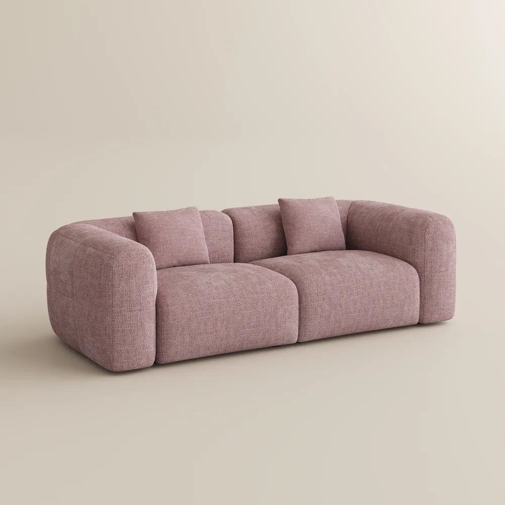 Conto-Minimalist Vintage Chenille Lounge Sofa