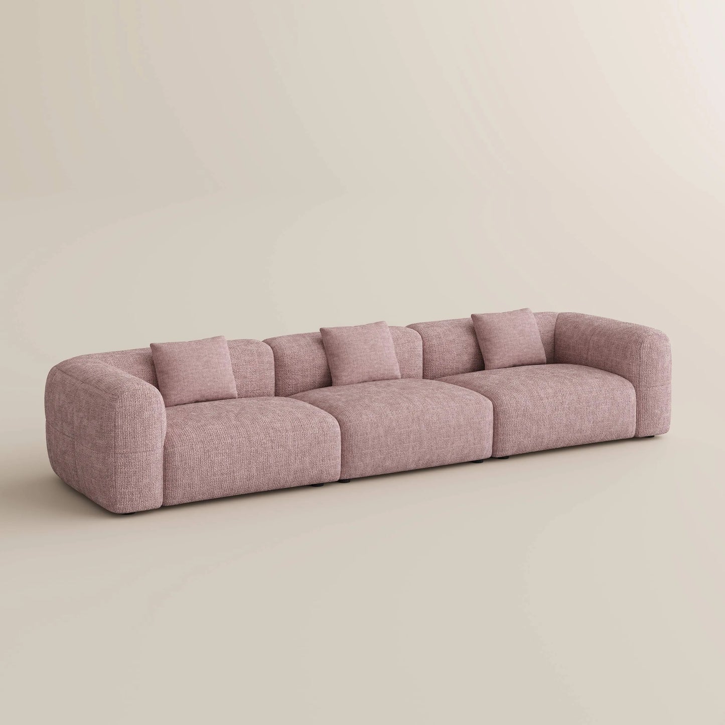 Conto-Minimalist Vintage Chenille Lounge Sofa