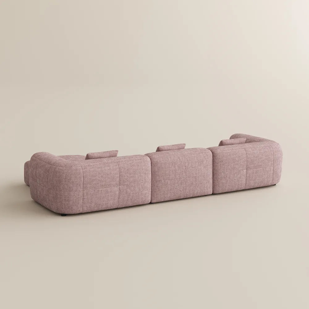 Conto-Minimalist Vintage Chenille Lounge Sofa