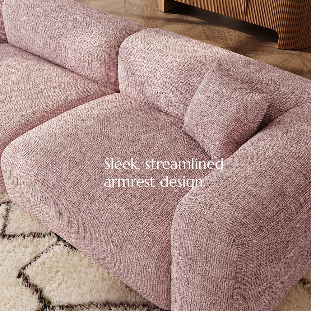 Conto-Minimalist Vintage Chenille Lounge Sofa