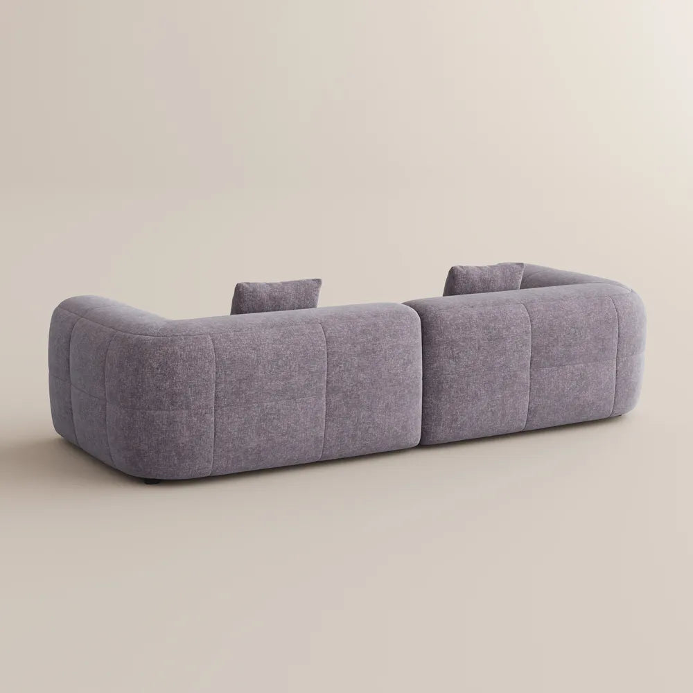 Conto-Minimalist Vintage Chenille Lounge Sofa