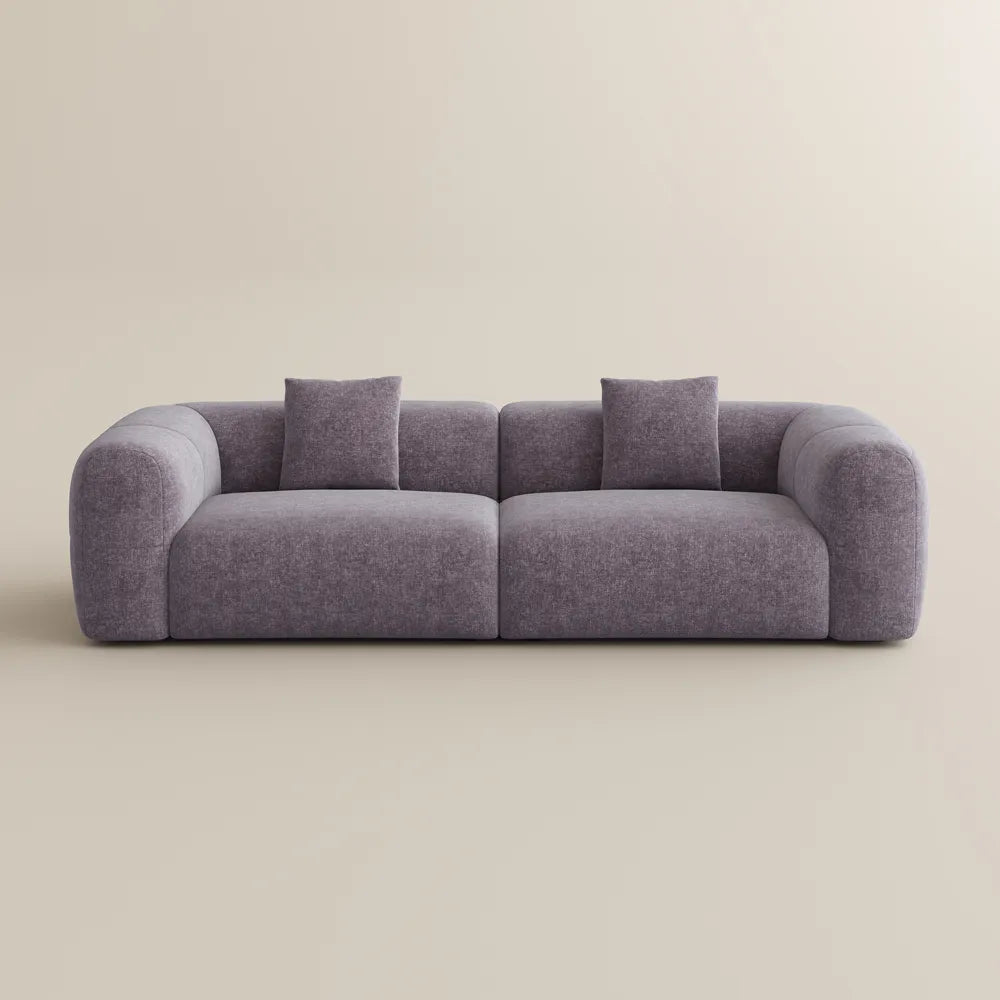 Conto-Minimalist Vintage Chenille Lounge Sofa