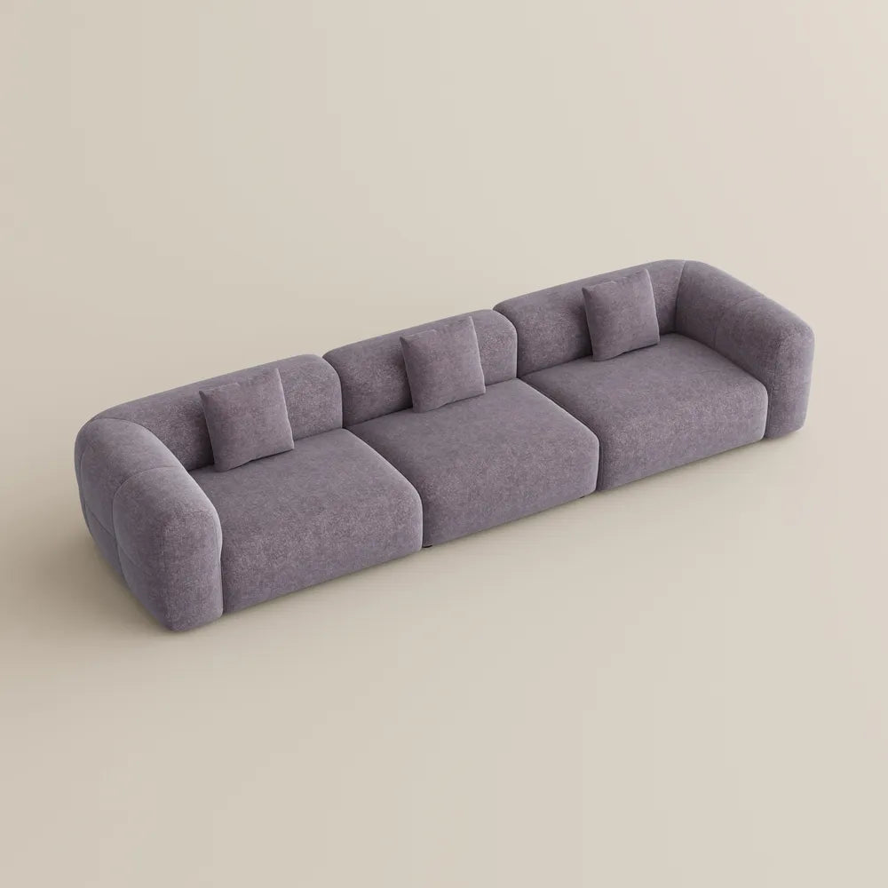 Conto-Minimalist Vintage Chenille Lounge Sofa
