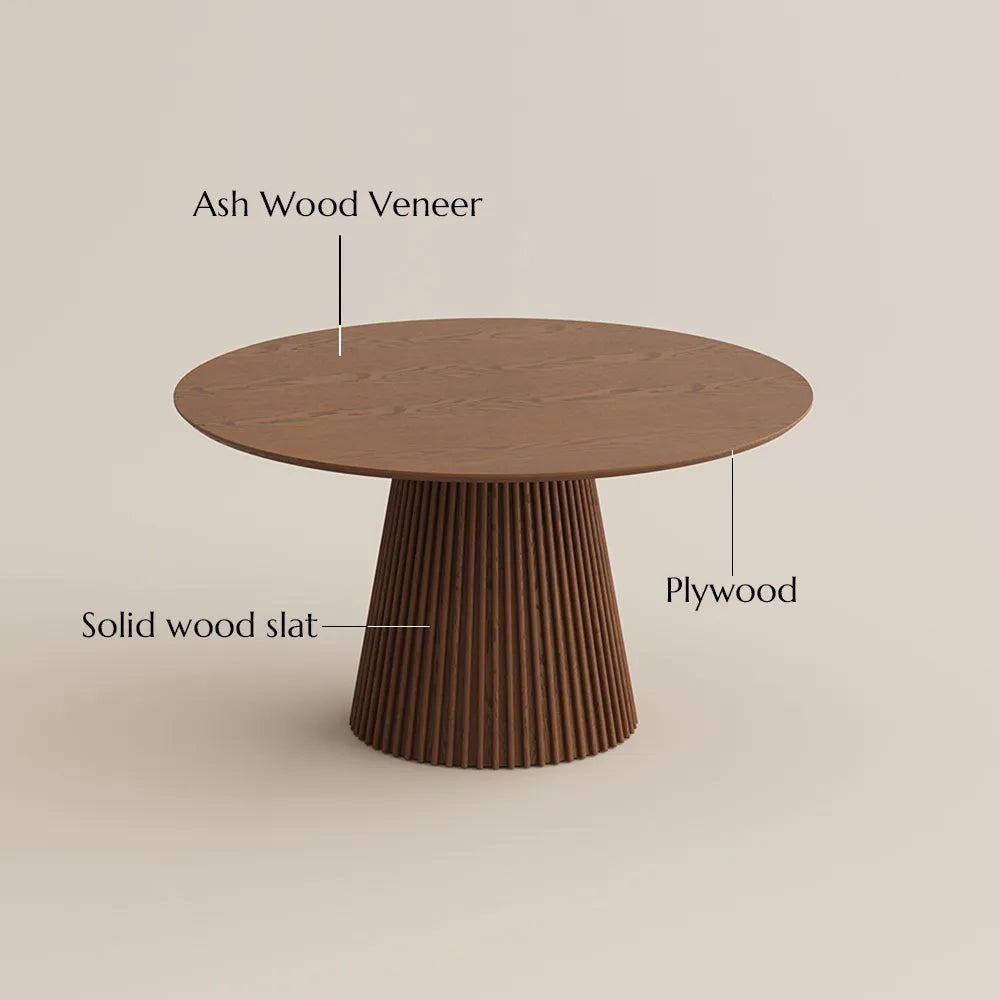 Silva-Round Wood Dining Table