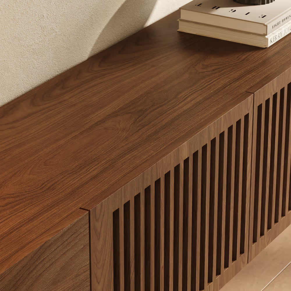 94in  VISION-Modern Wood TV Stand