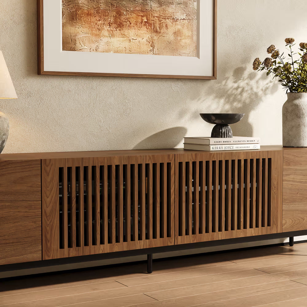 94in  VISION-Modern Wood TV Stand