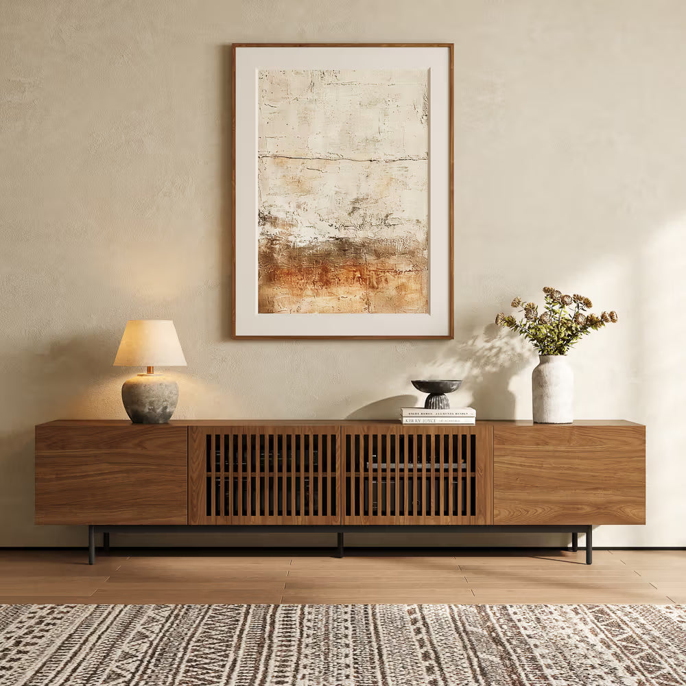 94in  VISION-Modern Wood TV Stand