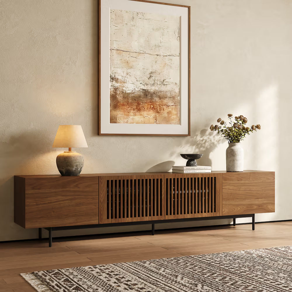 94in  VISION-Modern Wood TV Stand