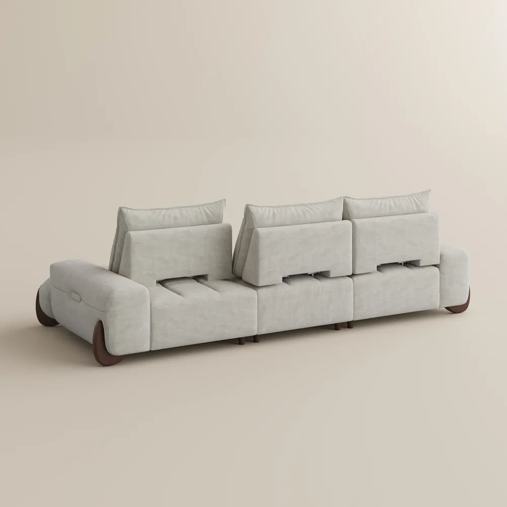 Arlo - 2-3 Seater Mid Century Deep Sofa with Adjustable Cushions