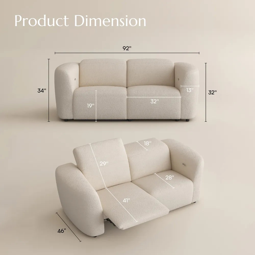 Nestra-Dual Power Reclining Sofa