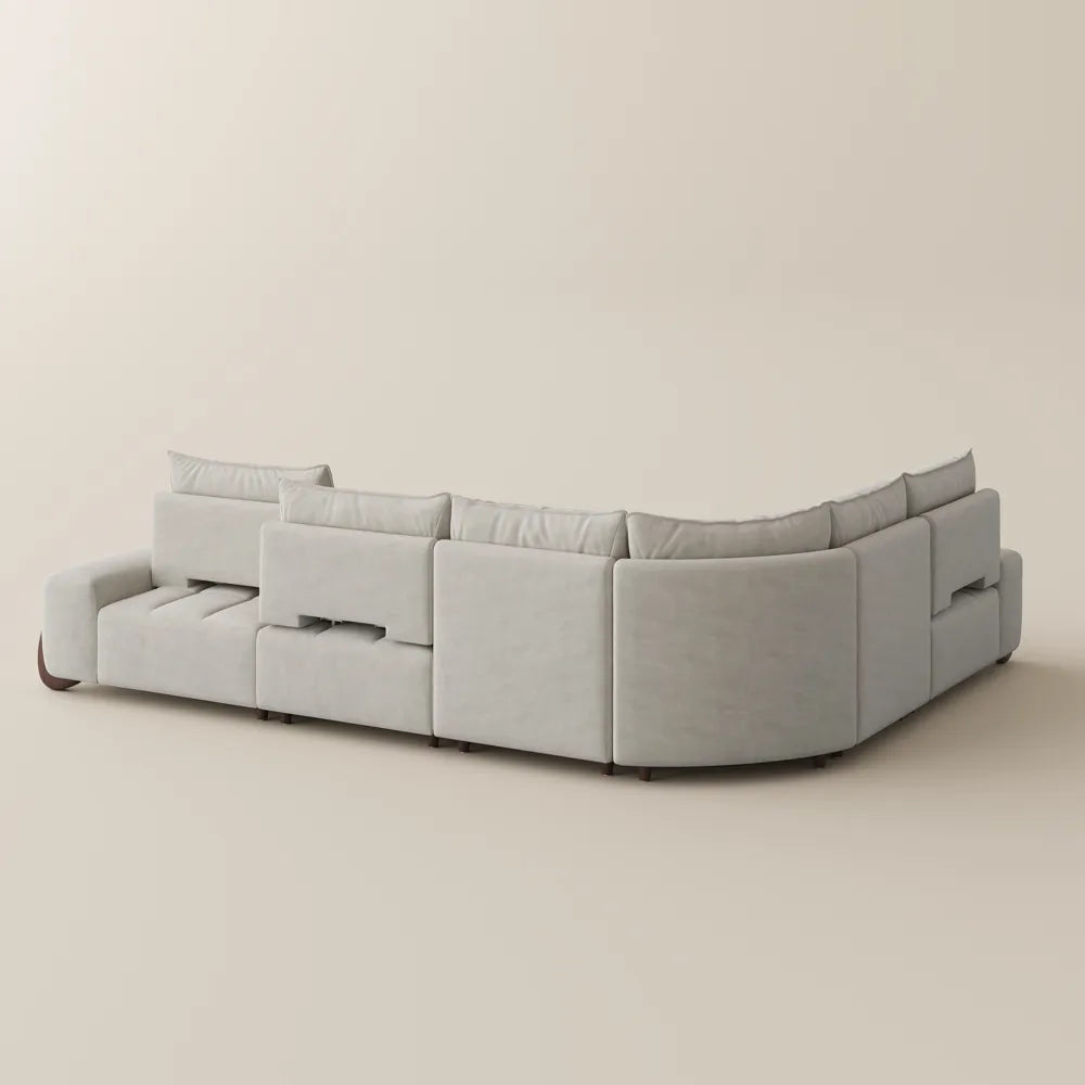 Arlo - 2-3 Seater Mid Century Deep Sofa with Adjustable Cushions