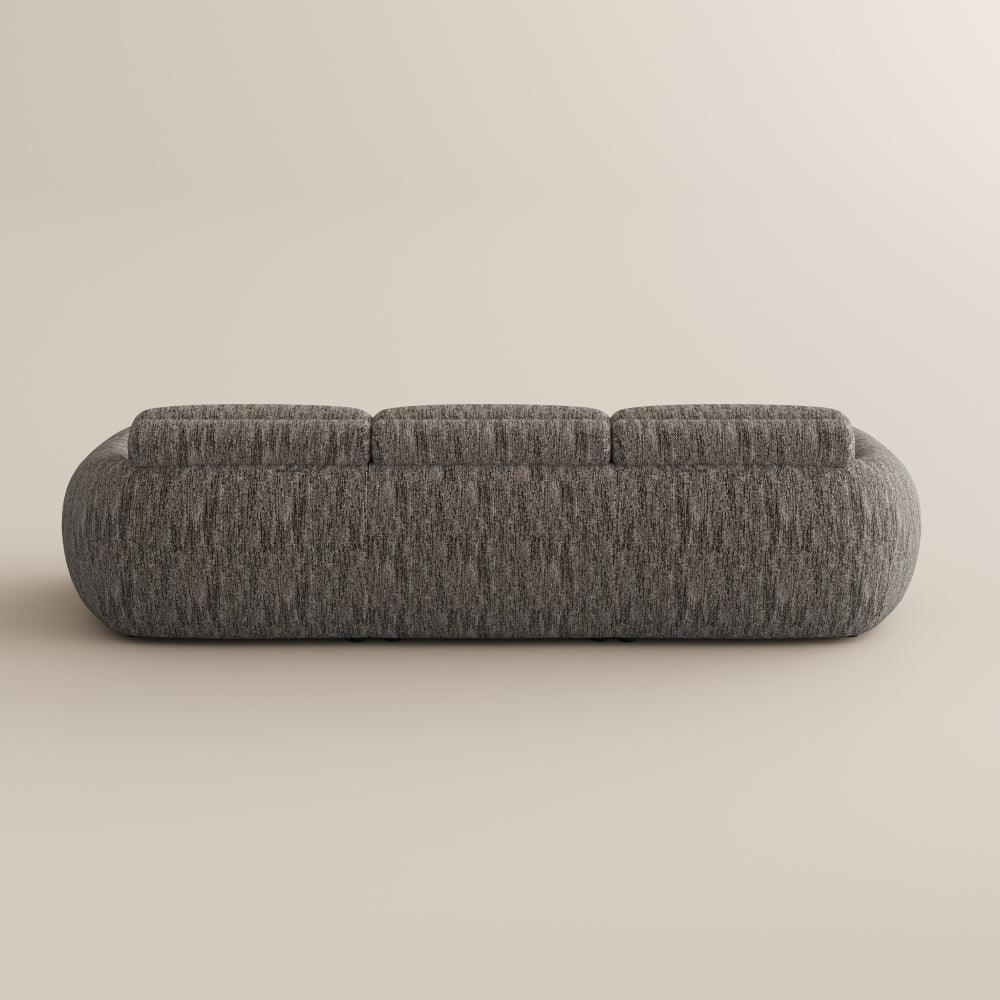 Mila Dark Gray Tweed Chenille 3 Seater extended