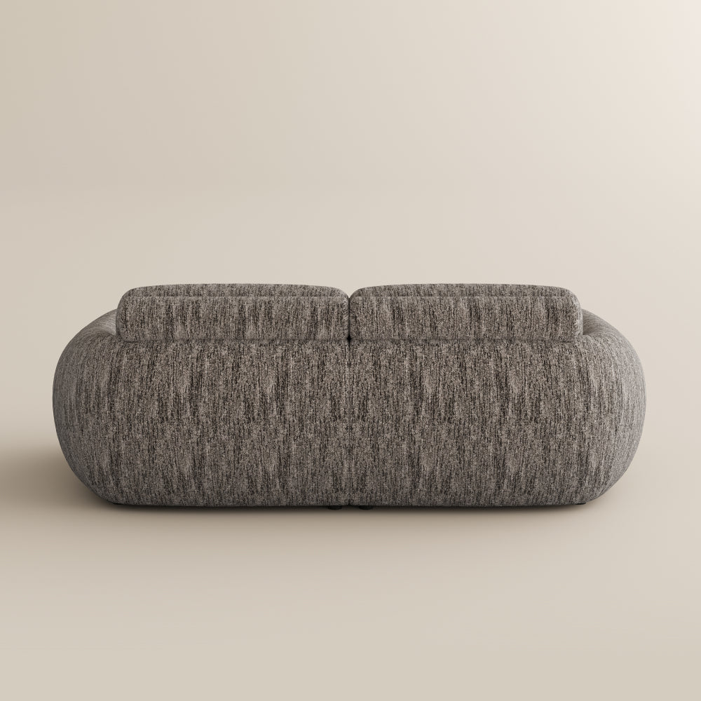Mila Dark Gray Tweed Chenille 2 Seater extended