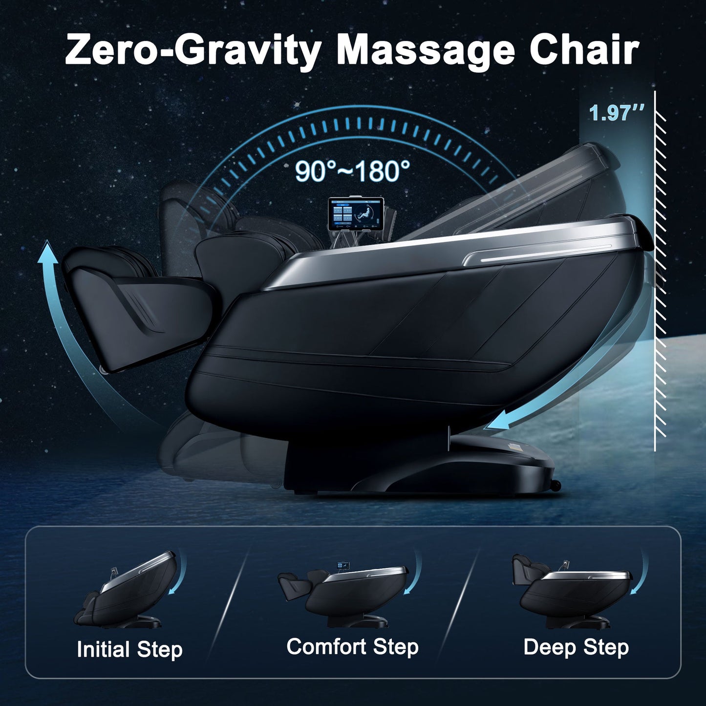 IBM-P03 Dual Mech Ultimate 4D Mimic Space Capsule 180° Zero Gravity Massage Chair