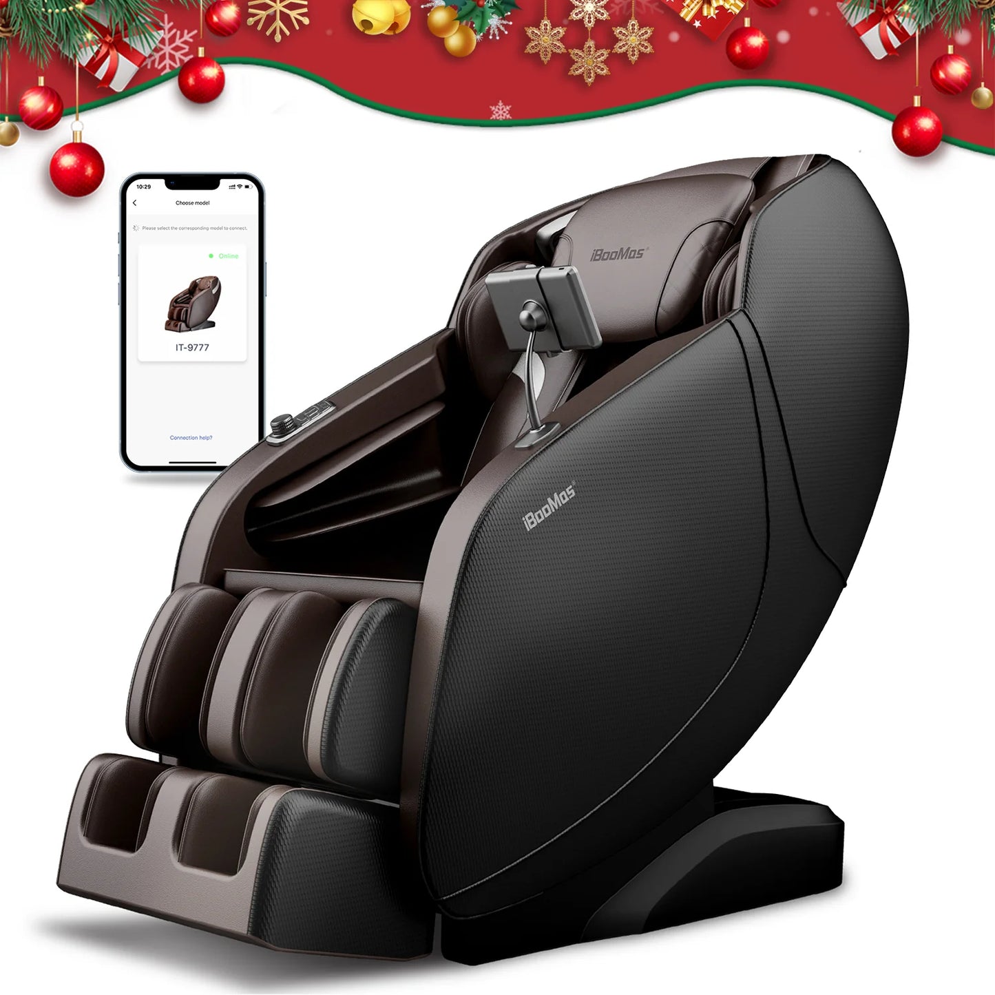 IT-9777 Real Pro Ultra 3D Chest Heating Zero Gravity Massage Chair with Pedal